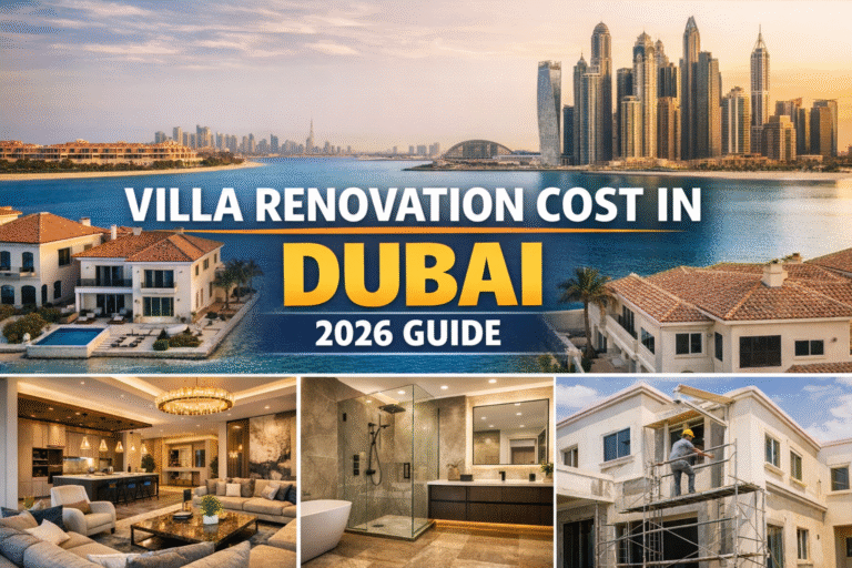 Villa renovation cost in Dubai 2026 guide