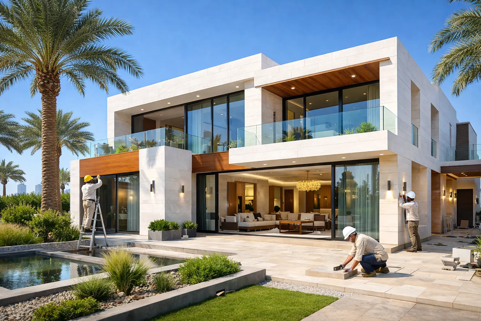 luxury villa renovation in dubai modern design