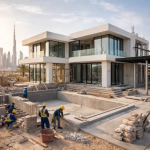 modern villa construction company in dubai