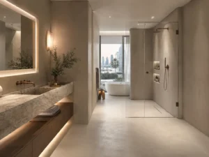 microcement in villas