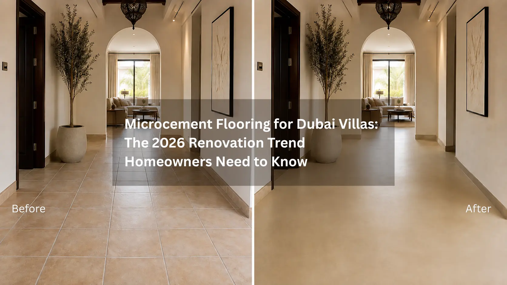 Microcement flooring dubai