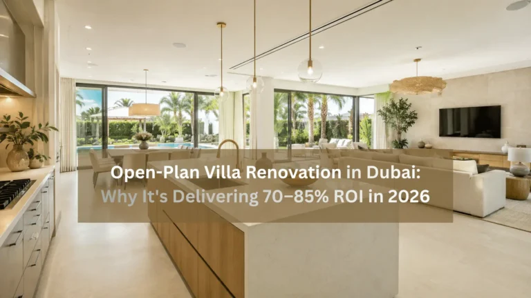 open plan villa renovation